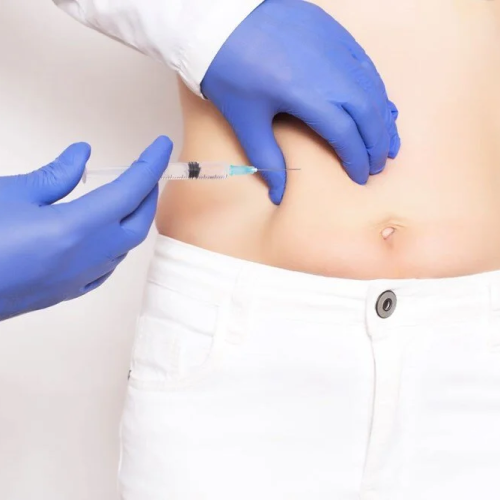 white female receiving medical weight loss injection