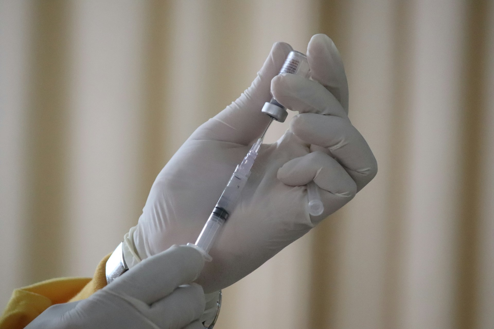regenerative medicine being taken from a vial